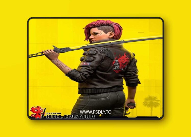 h3LL creator – Metal Gear – Big BossCyberpunk – Female V – 3D Print Model STL