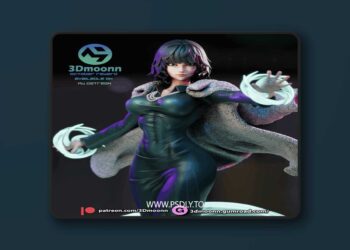 3Dmoonn – Fubuki – One-Punch Man – 3D Print Model 5 3Dmoonn – Fubuki – One-Punch Man – 3D Print Model
