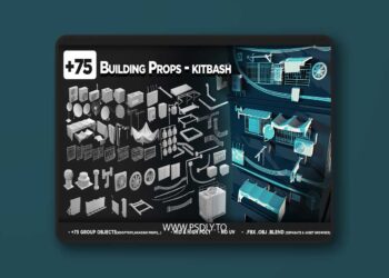 +75 Building Props – KITBASH – VOL 06 6 +75 Building Props – KITBASH – VOL 06