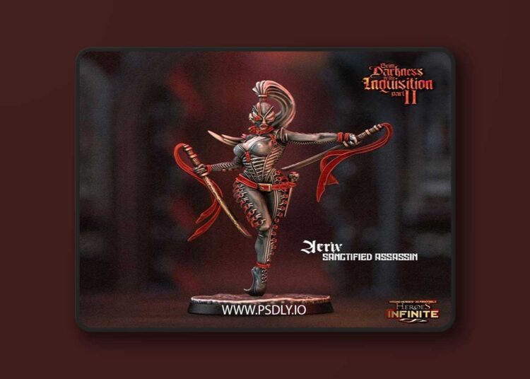 Aerix – Sanctified Assassin – 3D Print Model STL 1 Aerix – Sanctified Assassin – 3D Print Model STL