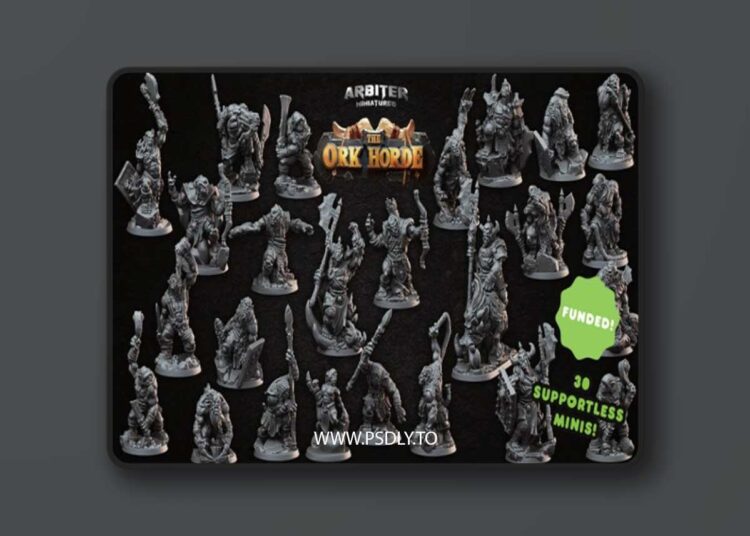 Arbiter Miniatures Kickstarter 6 – The Ork Horde – 3D Print Model