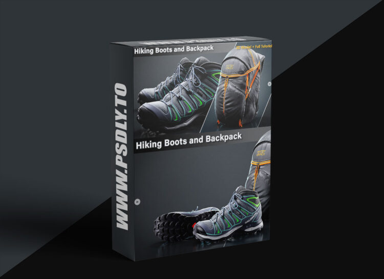 Artstation - Hiking Boots and Backpack / Full Tutorial + 3D Model