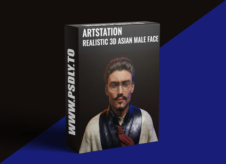 Artstation - REALISTIC 3D ASIAN MALE FACE