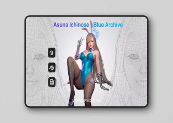 Asuna Ichinose - Game Ready 3D model 7 Asuna Ichinose - Game Ready 3D model