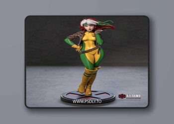 Azerama – Marvel – Rogue – 3D Print Model STL 5 Azerama – Marvel – Rogue – 3D Print Model STL
