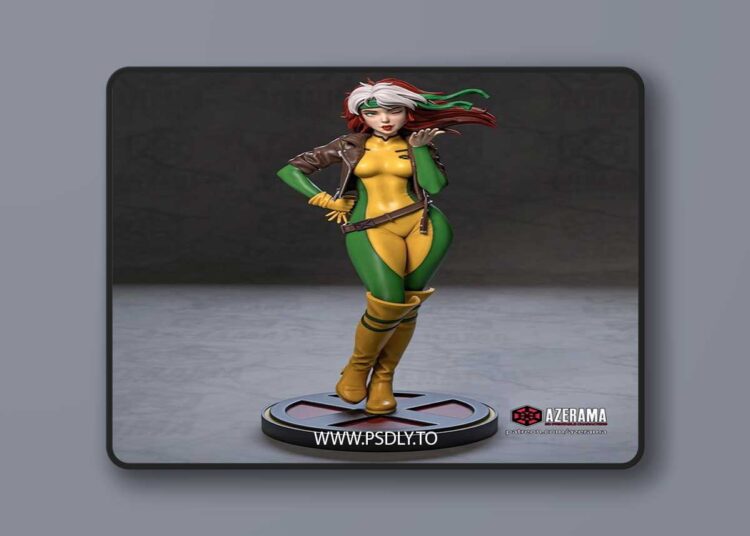 Azerama – Marvel – Rogue – 3D Print Model STL 1 Azerama – Marvel – Rogue – 3D Print Model STL