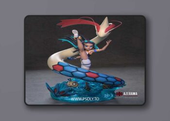 Azerama – Pokemon – Nessa – 3D Print Model STL 7 Azerama – Pokemon – Nessa – 3D Print Model STL