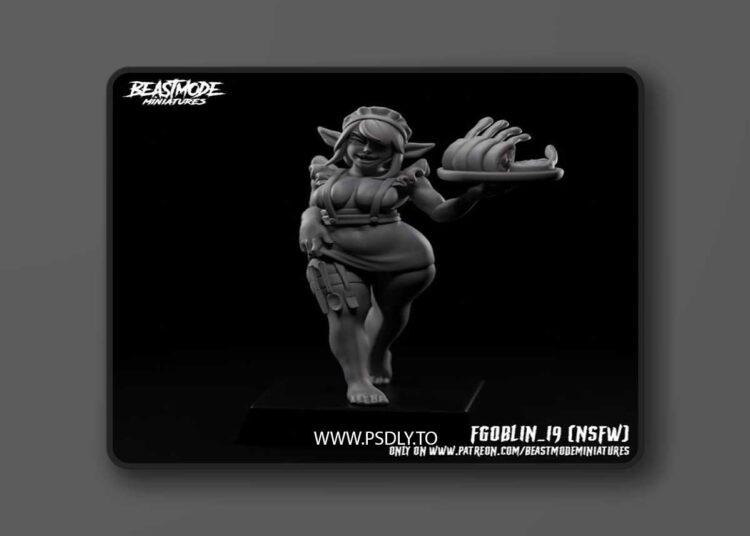 Beastmode Miniatures – Female Goblin 19 – 3D Print Model STL