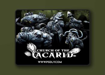 Bestiarum Miniatures – Church of the Acarid Part 2 – 3D Print 6 Bestiarum Miniatures – Church of the Acarid Part 2 – 3D Print