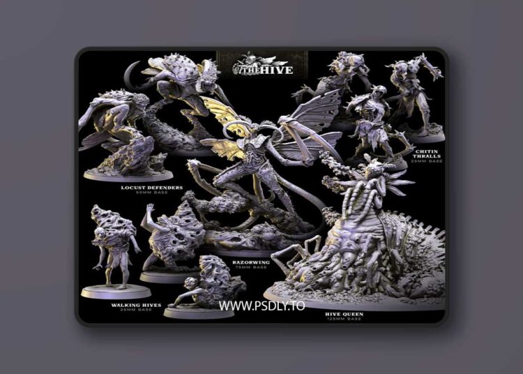 Bestiarum Miniatures – The Hive – February 2024 – 3D Print Model