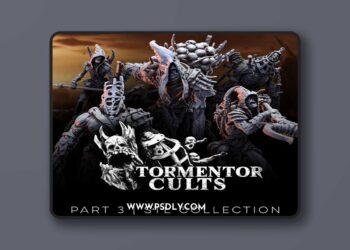 Bestiarum Miniatures – Tormentor Cults Part 3 – 3D Print Model 7 Bestiarum Miniatures – Tormentor Cults Part 3 – 3D Print Model