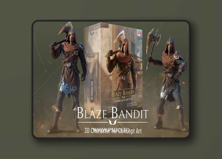 Blaze Bandit – 3D Character for Concept Art