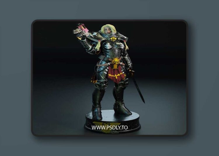 BrunoArt3D – Sister of Battle from Warhammer – 3D Print Model STL