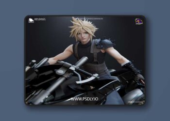 Bulkamancer – Cloud Strife on Hardy-Daytona – Final Fantasy VII – 3D Print Model 6 Bulkamancer – Cloud Strife on Hardy-Daytona – Final Fantasy VII – 3D Print Model