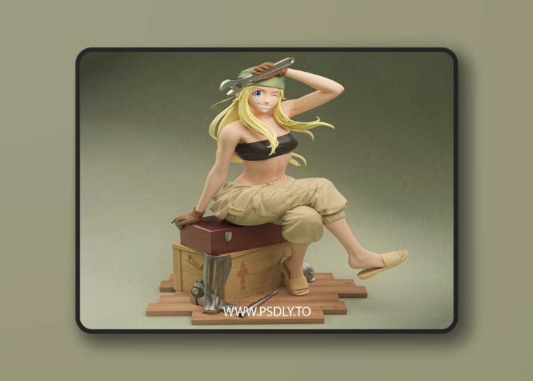 CA 3D Studios – Winry Rockbell Fullmetal Alchemist – 3D Print Model STL