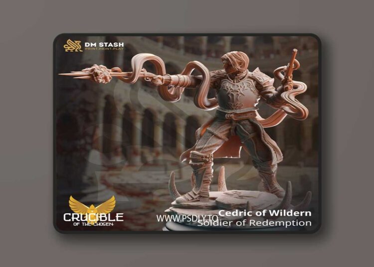 Cedric of Wildern – Soldier of Redemption – 3D Print Model