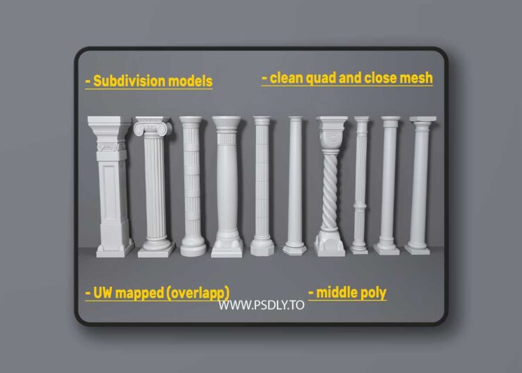 Columns Collection -2 - 10 pieces