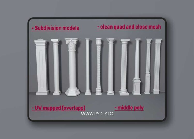 Columns Collection -3 - 10 pieces