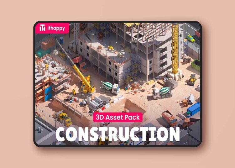 Construction - Low Poly 3D Models Pack v2.2 1 Construction - Low Poly 3D Models Pack v2.2