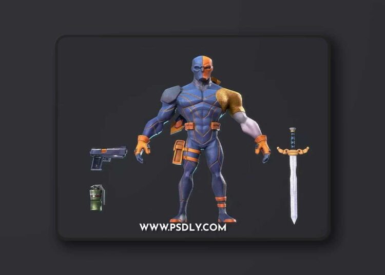 Deathstroke Low-poly 3D Model 1 Deathstroke Low-poly 3D Model