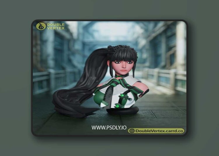 Double Vertex – EVE – Stellar Blade Game Bust – 3D Print Model STL 1 Double Vertex – EVE – Stellar Blade Game Bust – 3D Print Model STL