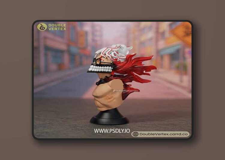 Double Vertex – Okarun Takakura Ken – Dandadan Bust – 3D Print Model STL 1 Double Vertex – Okarun Takakura Ken – Dandadan Bust – 3D Print Model STL