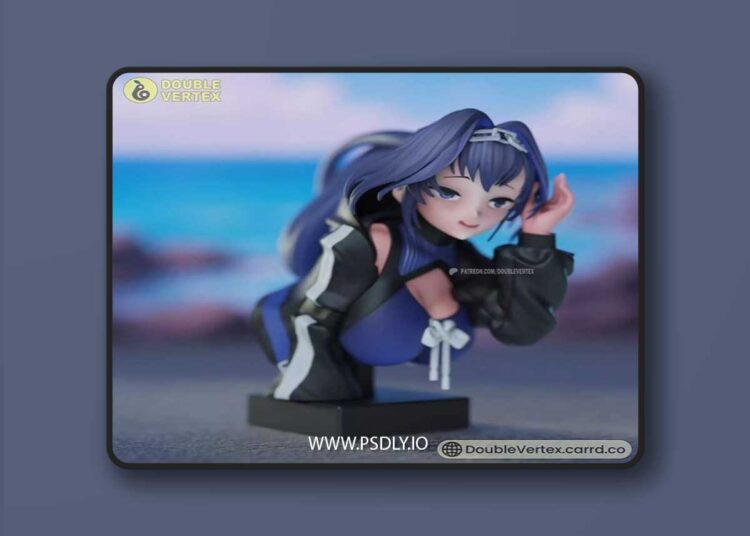 Double Vertex – Ouro Kronii Summer Outfit – HololiveEN Bust Vtuber Figure Free – 3D Print Model STL 1 Double Vertex – Ouro Kronii Summer Outfit – HololiveEN Bust Vtuber Figure Free – 3D Print Model STL