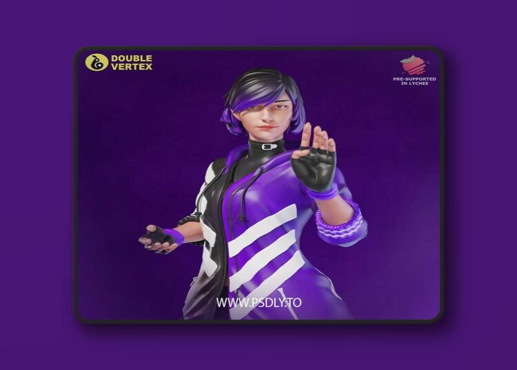 Double Vertex – Reina Mishima – Tekken 8 Fanart – 3D Print Model STL 1 Double Vertex – Reina Mishima – Tekken 8 Fanart – 3D Print Model STL