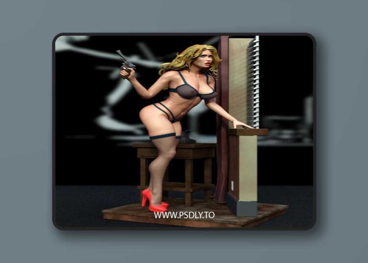 Exclusive – Pin Up Noir – 3D Print Model STL 1 Exclusive – Pin Up Noir – 3D Print Model STL
