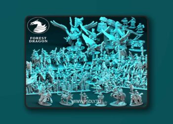 Forest Dragon – Chivalric Knight Army Pack – 3D Print Model