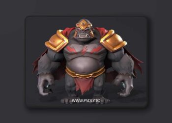 Gorrila Grodd Low-poly 3D Model