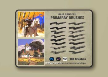 Gumroad - Raja Nandepu - Primary Brushes Raja Nandepu