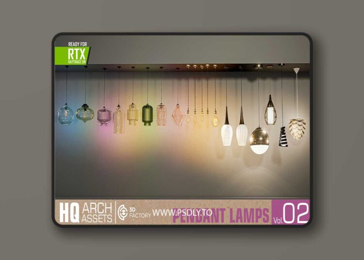 HQ Pendant Lamps Vol. 2 (4.2x) for Unreal Engine 1 HQ Pendant Lamps Vol. 2 (4.2x)