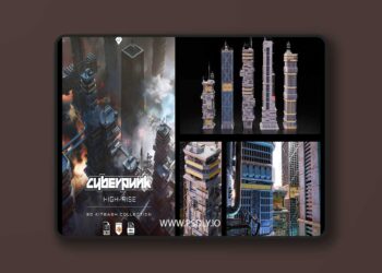 High Rise – Cyber Futuristic 3D Kitbash Pack 6 High Rise – Cyber Futuristic 3D Kitbash Pack