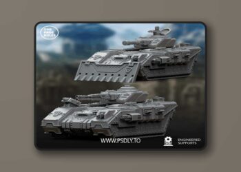 Human Defence Force – Battle Tank – 3D Print Model 5 Human Defence Force – Battle Tank – 3D Print Model
