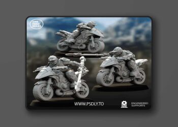 Human Defence Force – Combat Bikers – 3D Print Model 7 Human Defence Force – Combat Bikers – 3D Print Model
