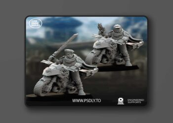 Human Defence Force – Company Biker Leader on Combat Bike – 3D Print Model 7 Human Defence Force – Company Biker Leader on Combat Bike – 3D Print Model