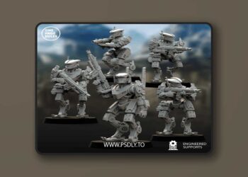 Human Defence Force – GRUNT Robots – 3D Print Model 7 Human Defence Force – GRUNT Robots – 3D Print Model