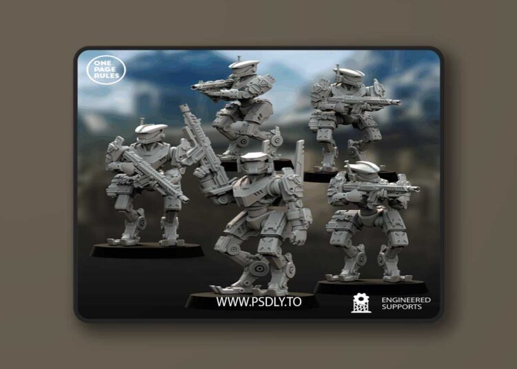 Human Defence Force – GRUNT Robots – 3D Print Model 1 Human Defence Force – GRUNT Robots – 3D Print Model
