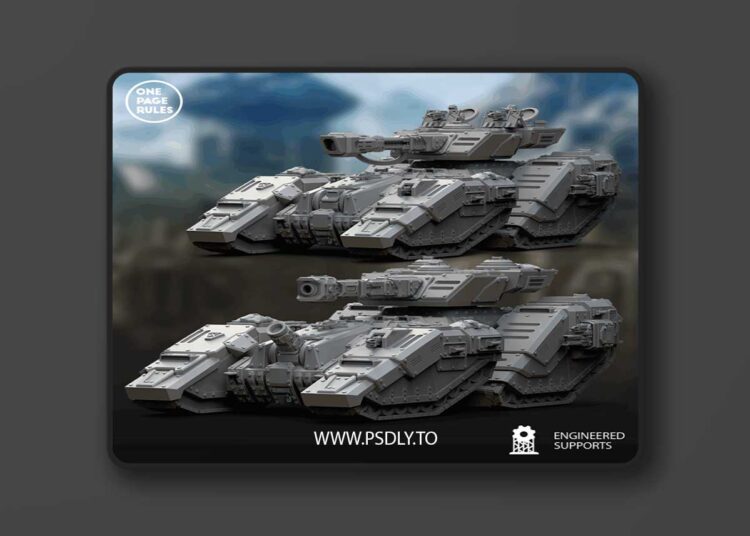 Human Defence Force – Super Heavy Battle Tank – 3D Print Model 1 Human Defence Force – Super Heavy Battle Tank – 3D Print Model