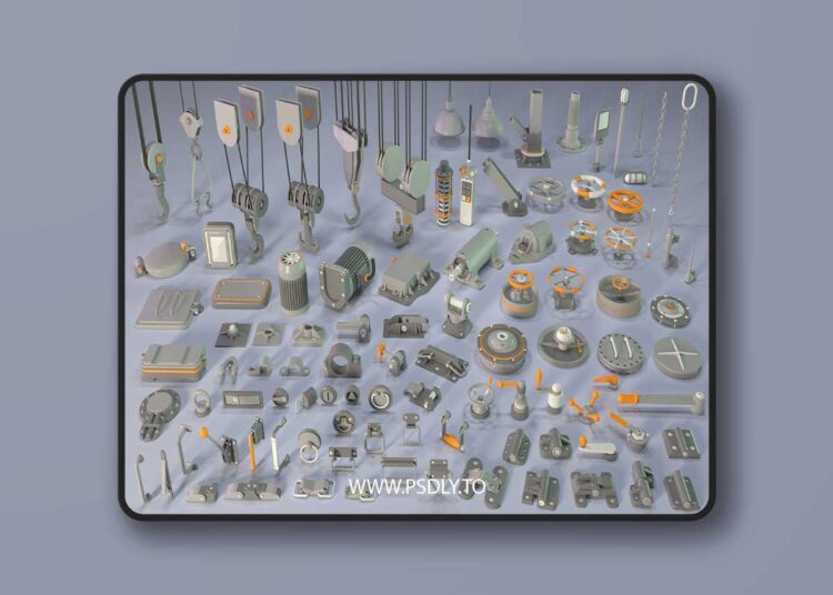 Industrial Kitbash 5 - 100 pieces for Unreal Engine 1 Industrial Kitbash 5 - 100 pieces