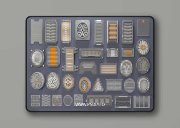 Industrial Kitbash-6 - 35 pieces 5 Industrial Kitbash-6 - 35 pieces