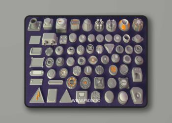 Industrial Kitbash-7 - 65 pieces 7 Industrial Kitbash-7 - 65 pieces