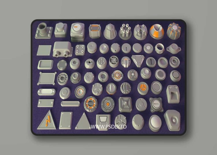 Industrial Kitbash-7 - 65 pieces 1 Industrial Kitbash-7 - 65 pieces