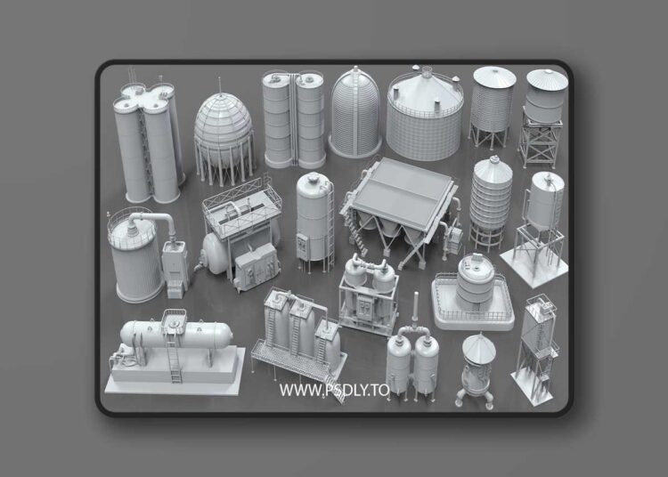 Industrial Tanks – Part 1 – 20 Pieces 1 Industrial Tanks – Part 1 – 20 Pieces