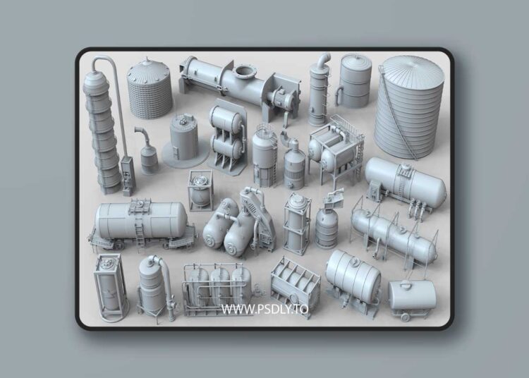 Industrial Tanks – Part 2 – 25 pieces