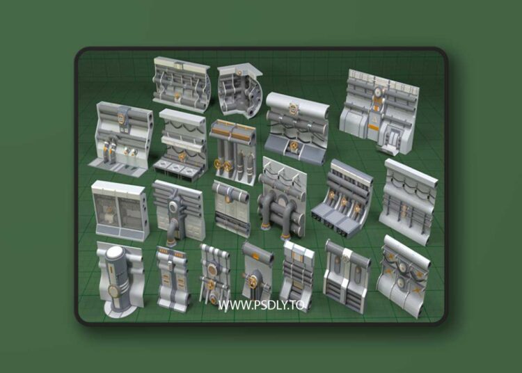 Industrial Walls Collection 1 – 20 Pieces