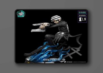 Kaidan – Death the Kid Soul Eater – 3D Print Model 7 Kaidan – Death the Kid Soul Eater – 3D Print Model