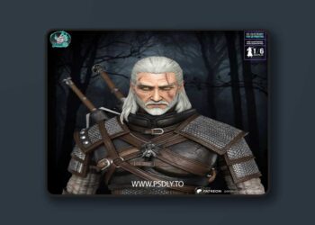 Kaidan – Geralt of Rivia – The Witcher 3 – 3D Print Model 6 Kaidan – Geralt of Rivia – The Witcher 3 – 3D Print Model
