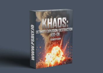 Khaos: Ultimate Explosion/Destruction Add-On for Blender 5 Khaos Ultimate Explosion Destruction Add On for Blender